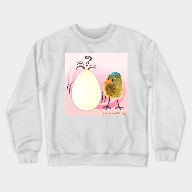 Two Scrambled Eggs Crewneck Sweatshirt by Kartoon